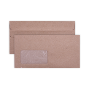 LEO DLB Manilla Window Self Seal Envelopes                      