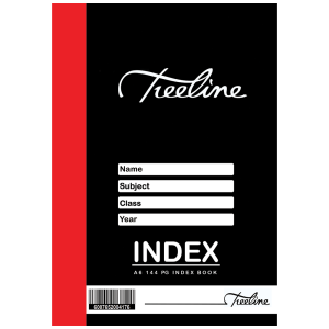 Treeline A6 144 Pg Index -Quarter bound cut flush                    