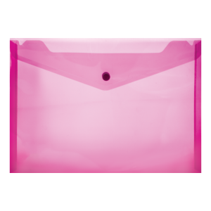 Treeline Pink A4 Plastic Envelope with Stud                          