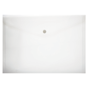 Treeline Clear A3 Plastic Envelope with Stud                         