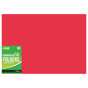 Treeline Premium Deep Tint Folder Red 192gsm                         