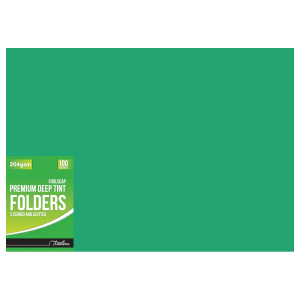 Treeline Premium Deep Tint Folder Green 192gsm                       