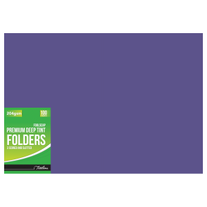 Treeline Premium Deep Tint Folder Purple 192gsm                      