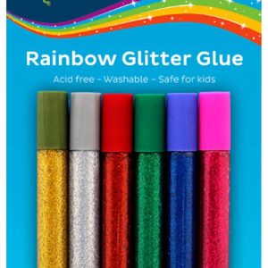 Bostik Rainbow Glitter Glue Set - (Pkt-6) Blister Pack      