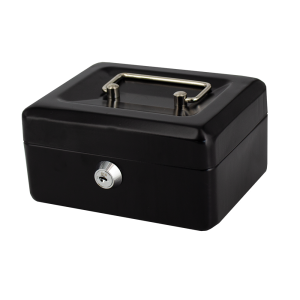 Treeline TCBX-6 Black Cash Box 6 Inch                                