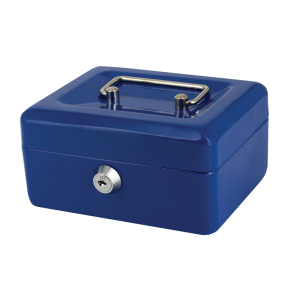 Treeline TCBX-6 Blue Cash Box 6 Inch                                 