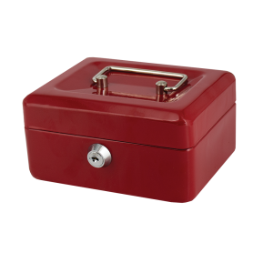 Treeline TCBX-6 Red Cash Box 6 Inch                                  