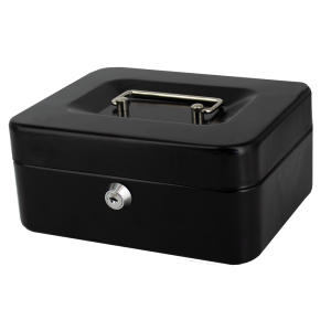 Treeline TCBX-8 Black Cash Box 8 Inch                                