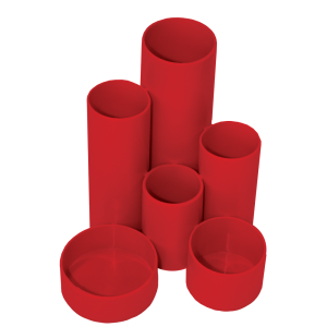Treeline Red - Desktop Round-Up Organiser                            