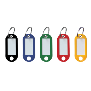 Treeline Plastic Key Rings - Asst. Colours                           