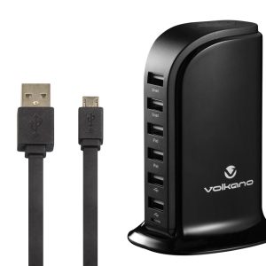 Valkano Peak Sereis 6 Port USB Charger                      