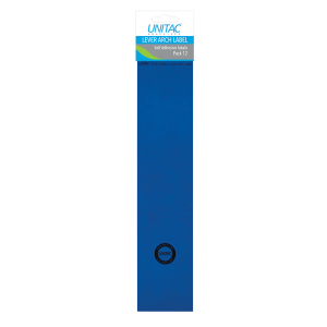 Unitac Lever Arch Labels Blue 12's                          