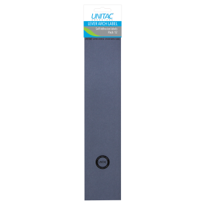 Unitac Lever Arch Labels Grey 12's                          